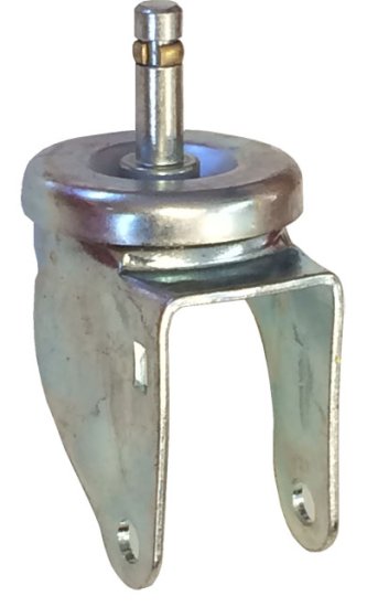 (image for) Yoke; Swivel; 5" x 1-1/4"; Grip Ring (7/16" x 1-3/8"); Zinc; 3/8" Bore; Hub Length; 325#; Dust Cover (Mtl) (Item #88603)