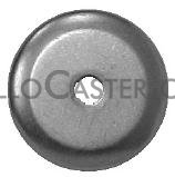 (image for) Caster; Rigid; 5" x 2"; Polyolefin; Plate; 4"x4-1/2"; holes: 2-5/8"x3-5/8" (slotted to 3"x3"); 3/8" bolt; Zinc; Roller Brng; 800#; Metal Thread Guard (Item #63538)