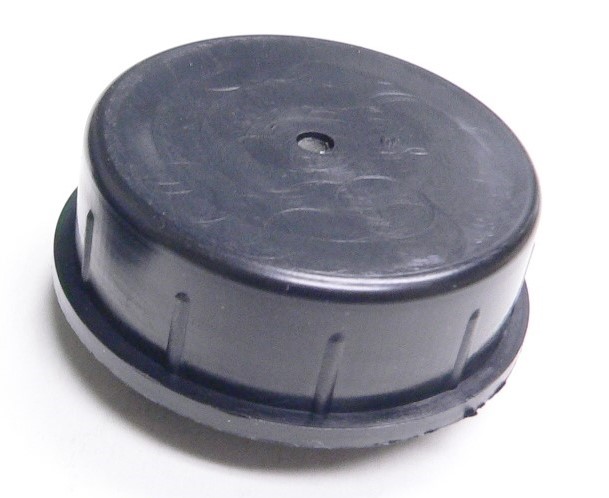 (image for) Low Profile Cabinet Caster; Swiveling; 3/4" wheel; Plastic Friction Fit Housing; 1.85" Cut out; Black; Plain bore; 330#; 3/8" off floor (Load height) (Item #63935)