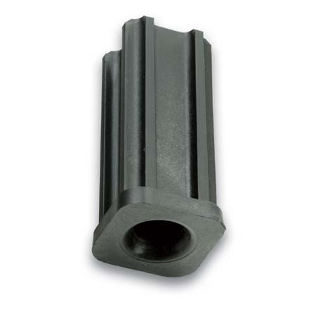Caster Socket (Square); Grip Ring: 0.892" O.D. x 7/16" I.D.; fits connectors up to 1-1/2" long. For 1" 16ga square tubing or 61/64" I.D. Round tubing. (Item #89261)