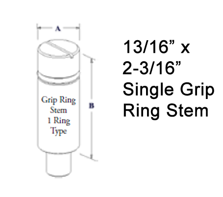 (image for) Caster; Swivel; 4" x 1-1/4"; Polyolefin; Grip Ring (13/16" x 2-3/16"); Zinc; Plain bore; 300# (Item #63589)