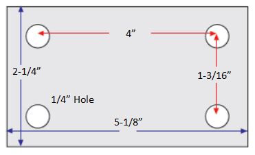 (image for) Caster; Rigid; 3x1-1/4; ThermoPlstc Rbr Round (Gray); Top Plate (2-1/4x5-1/8: holes: 1-3/16x4; 1/4 bolt); Zinc; Plain bore; 210# (Item #67044)